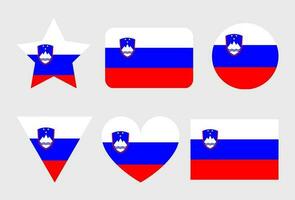 Slovenia flag vector icon
