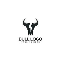 Bull bolt logo design vector