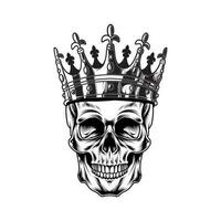 SKULL HEAD WITH HEAD ACCESSORIES vector