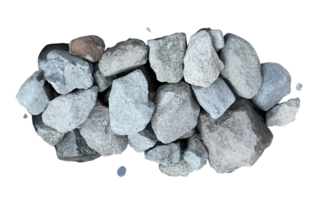 huge pile of stones isolated png