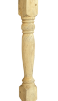 antique wooden column isolated element png