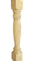 antiguo de madera columna aislado elemento png