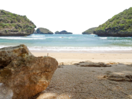 beach and rocks landscape png