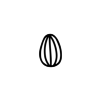 Easter egg illustration in the doodle style png