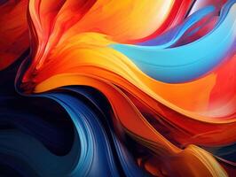 Modern abstract background design in rainbow colours photo