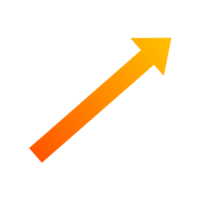 arrow icon. Arrow mark icon. abstract arrows for design use. Flat arrow icon. colorful arrow gradient color. png