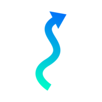 arrow icon. Arrow mark icon. abstract arrows for design use. Flat arrow icon. colorful arrow gradient color. png