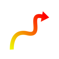 arrow icon. Arrow mark icon. abstract arrows for design use. Flat arrow icon. colorful arrow gradient color. png