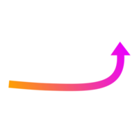 pil ikon. pil mark ikon. abstrakt pilar för design använda sig av. platt pil ikon. färgrik pil lutning Färg. png