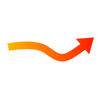 arrow icon. Arrow mark icon. abstract arrows for design use. Flat arrow icon. colorful arrow gradient color. png
