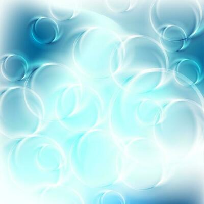 Light blue abstract glossy shiny rings background