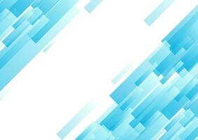 Bright blue diagonal technology geometric background vector