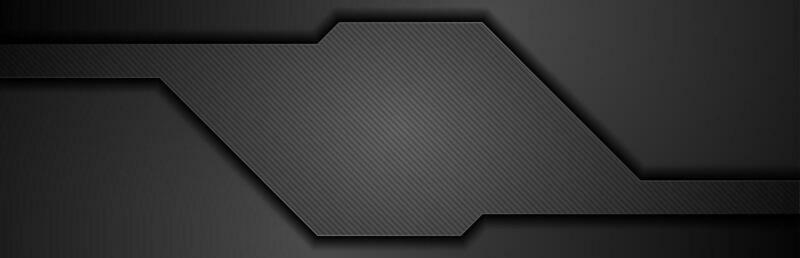 Abstract black concept tech banner design