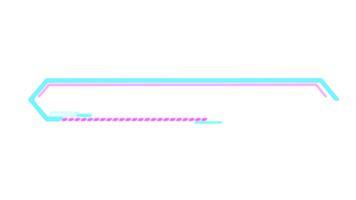 abstrakt hi-tech hud sci-fi visa gränssnitt ram digital teknologi element png