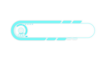 Abstract hi-tech HUD sci-fi display interface frame digital technology element png