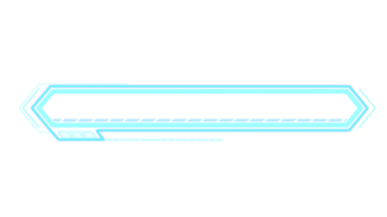 abstrakt hi-tech hud sci-fi visa gränssnitt ram digital teknologi element png