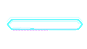 abstrakt hi-tech hud sci-fi visa gränssnitt ram digital teknologi element png