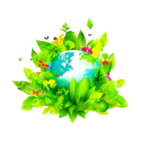 Earth Green Environmentally Friendly Generative Ai png
