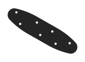 Fresh cucumber flat monochrome isolated vector object. Organic vegetable. Editable black and white line art drawing. Simple outline spot illustration for web graphic design