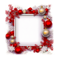 Christmas border, christmas, frame, pattern Generative Ai png