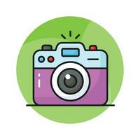 Camera vector design in modern and trendy style, photography device icon