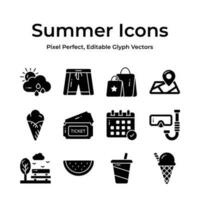 Get hold on this carefully crafted summer icons set, ready to use premium vectors