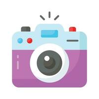 Camera vector design in modern and trendy style, photography device icon