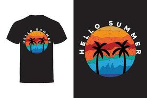 Vector T-shirt design. Summer Typography Vector T-shirt design.