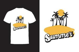 Vector T-shirt design. Summer Typography Vector T-shirt design.