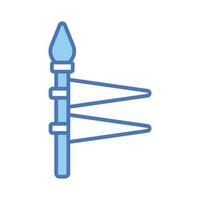 Modern handcrafted icon of spear in editable style, ready to use vector