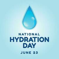 national hydration day design template for celebration. hydration day vector illustration. water drop vector illustration.