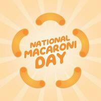 national macaroni day design template for celebration. flat macaroni vector design. macaroni vector images.