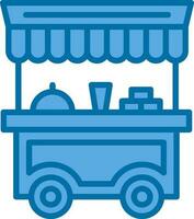Food cart Vector Icon Design