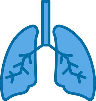 diseño de icono de vector de pulmones