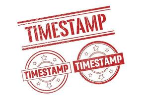 Timestamp Rubber sign or Stamp, Grunge rubber Stamp, Sale badge Vintage old texture vector