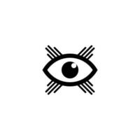 todas viendo ojo símbolo vector ilustración
