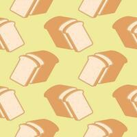 bread seamless pattern vector illustration