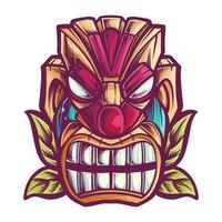 TIKI MASK WITH EXPRESSION vector