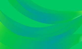 Green abstract background with smooth lines. Vector illustration for your design.