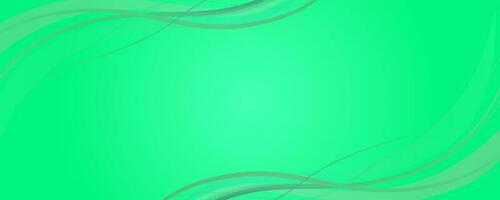 Abstract green background with waves. Vector illustration for your graphic design.