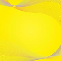 Abstract yellow background with wavy lines and space for text. Vector illustration