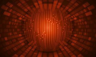Modern Holographic Globe on Technology Background vector