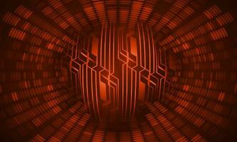 Modern Holographic Globe on Technology Background vector