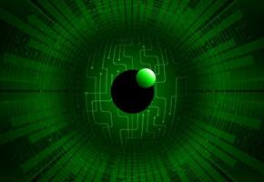 Modern Cybersecurity Eye on Technology Background vector