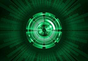 Modern Cybersecurity Eye on Technology Background vector