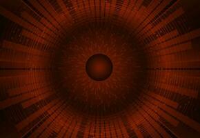 Modern Cybersecurity Eye on Technology Background vector