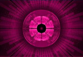 Modern Cybersecurity Eye on Technology Background vector