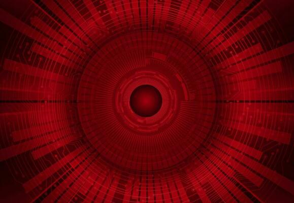 Modern Cybersecurity Eye on Technology Background