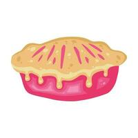 tarta pastel comida dibujos animados vector ilustración