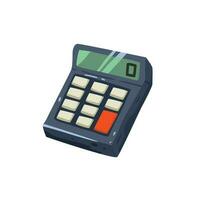 Calculator cartoon vector illustration